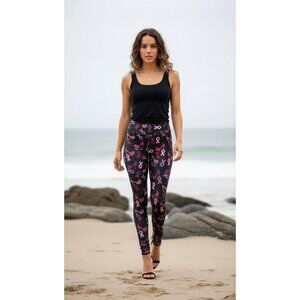 My Lala Breast Cancer Awareness Leggings Pink Ribbon & High Heels Design